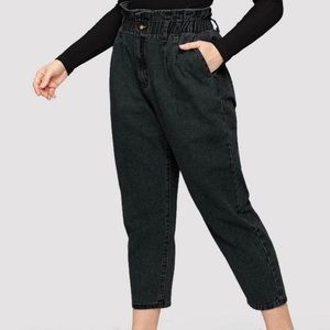Cropped black jeans (never worn)